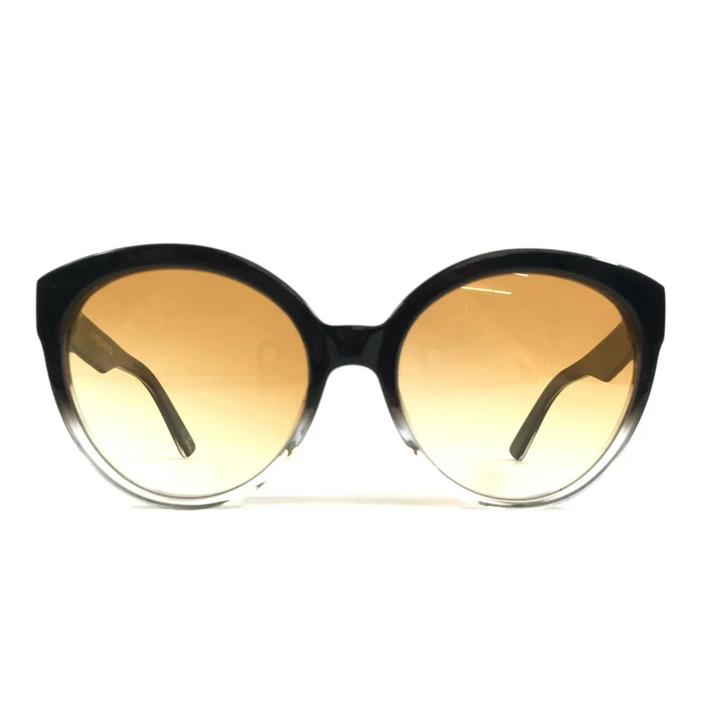 Alfred Kerbs Sunglasses ANDREA BK Black Cat Eye Frames w/ Gradient Orange Lenses